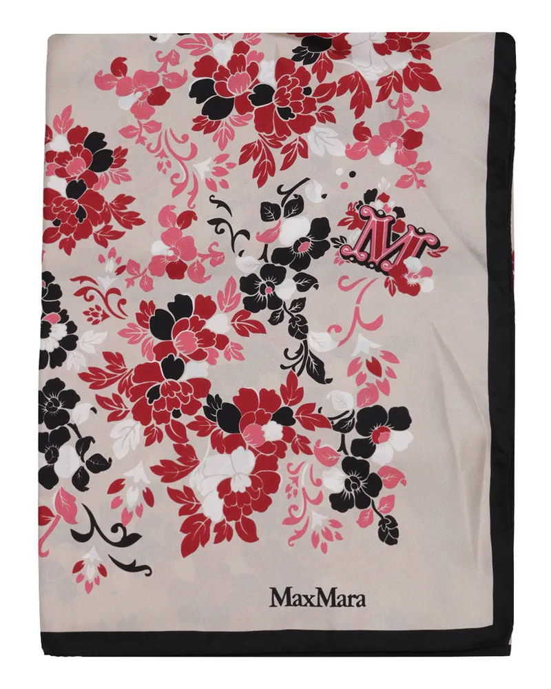 Max Mara Schals Sabbia+rosso
