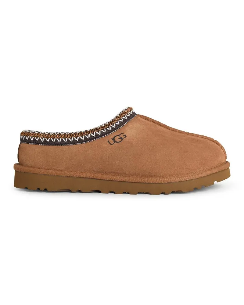 UGG Tasman II' Kastanien -Wildleder -Hausschuhe Beige
