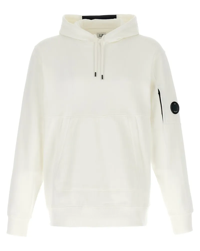 C.P. Company C.P. Firma 'Diagonal Raised' Hoodie White