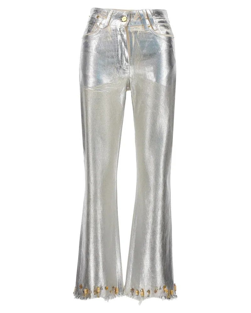 Jacquemus Le de Nīmes Court Articha' Jeans Silver