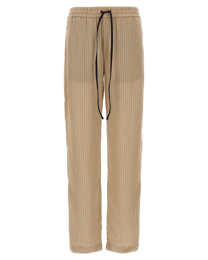 Victoria Beckham Fleckendetail Pyjama' Hosen Brown