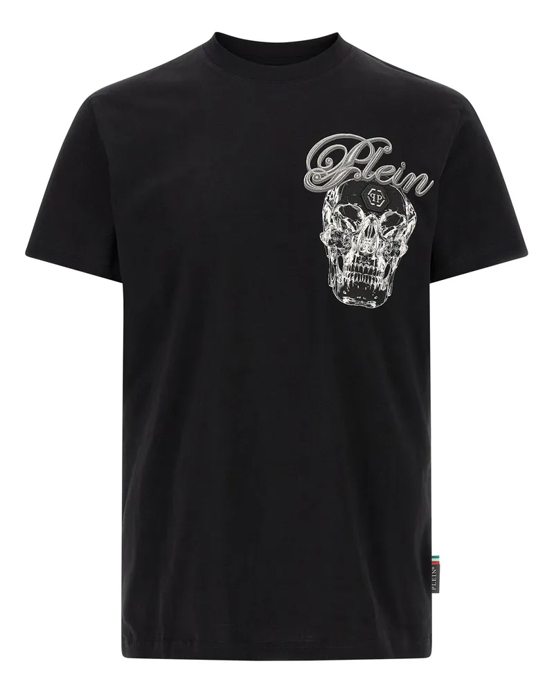 Philipp Plein Glass Skull' T -Shirt Black