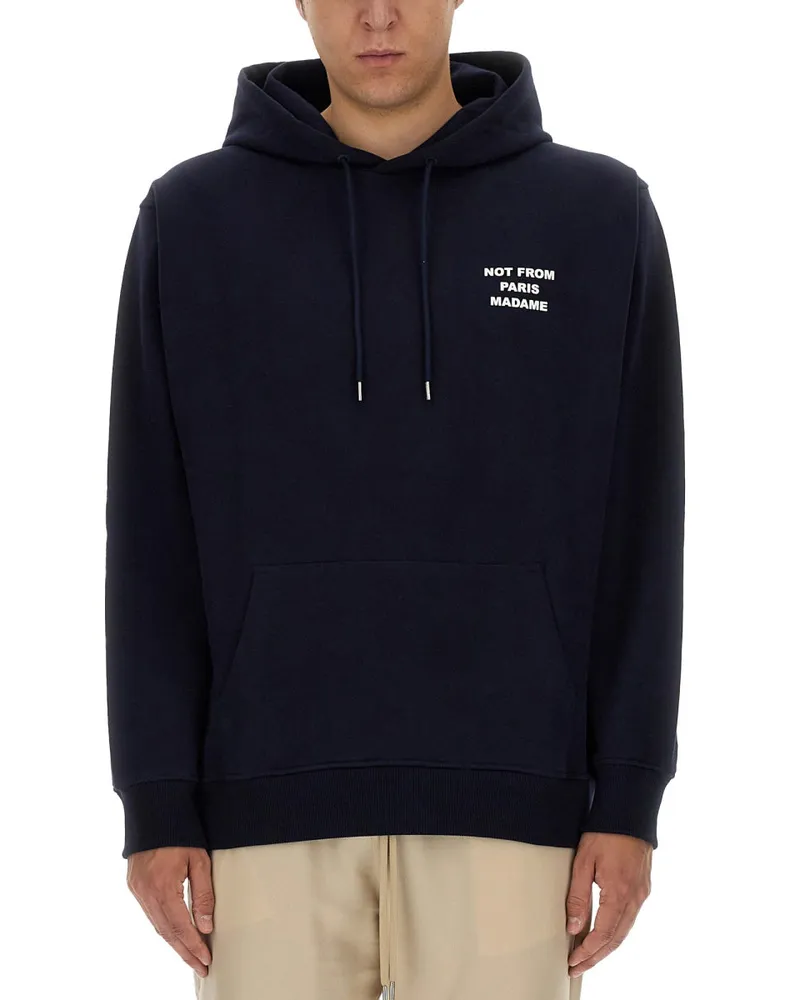 Drôle de Monsieur Slogan" Sweatshirt Blue