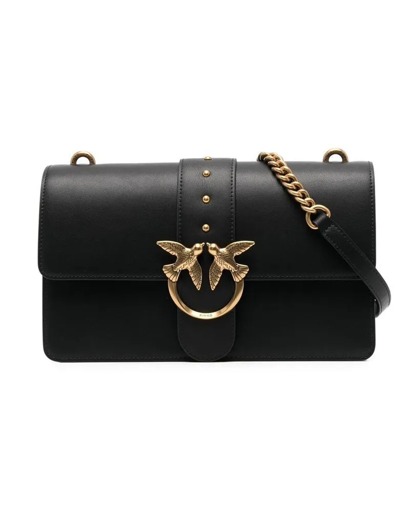 Pinko borsa eine Tracolla Media Love Bag Nera Nero-antique