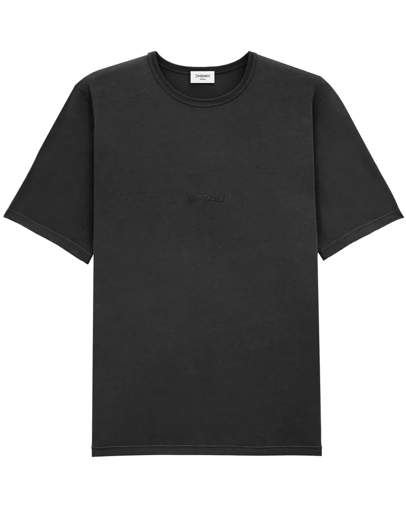 Saint Laurent T Crew Neckhemd Black