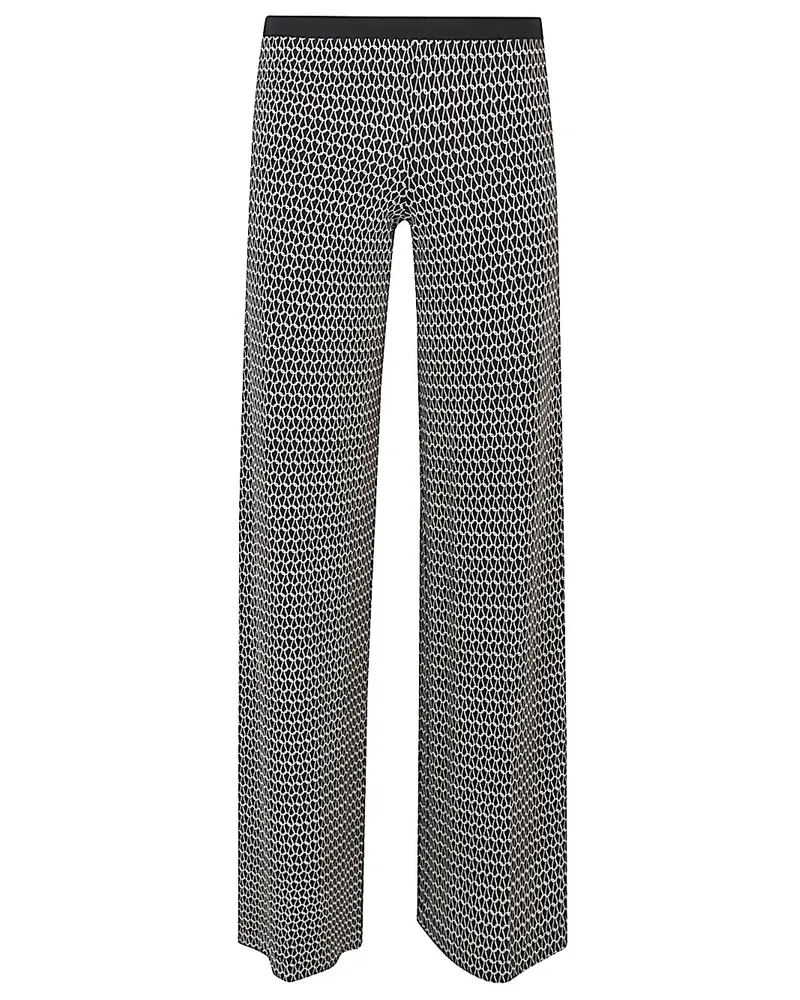 SIYU Gedruckte Hosen Black