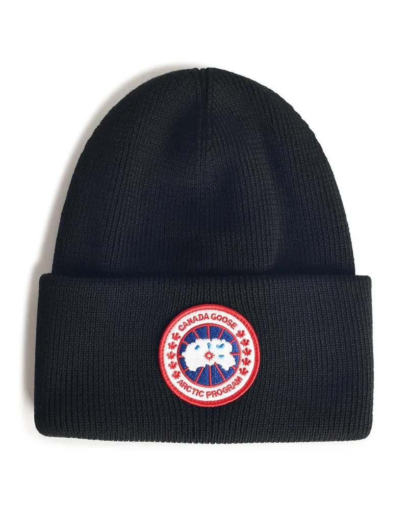 Canada Goose Canada Gans schwarze Wolle Beanie Black