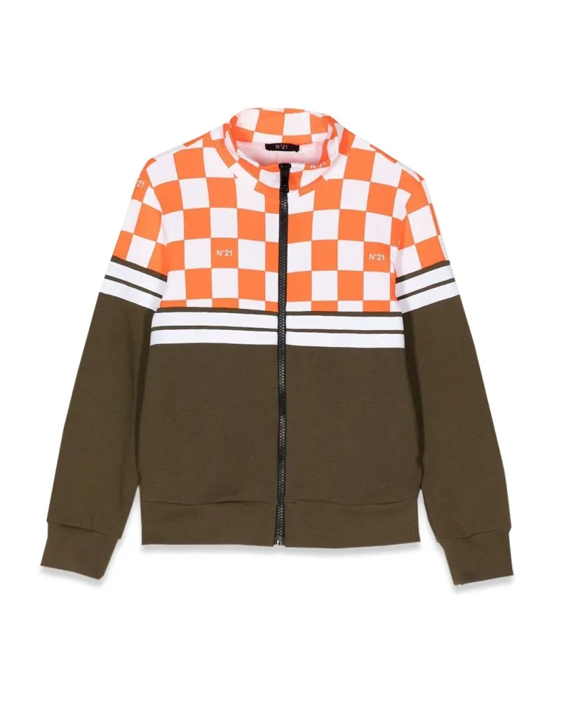 N° 21 N ° 21 Reißverschluss -Sweatshirt Multicolour