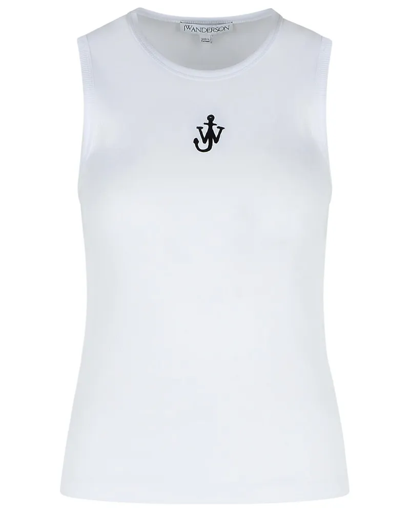 J.W.Anderson JW Anderson 'Anker' weißer Baumwoll -Tank -Top White