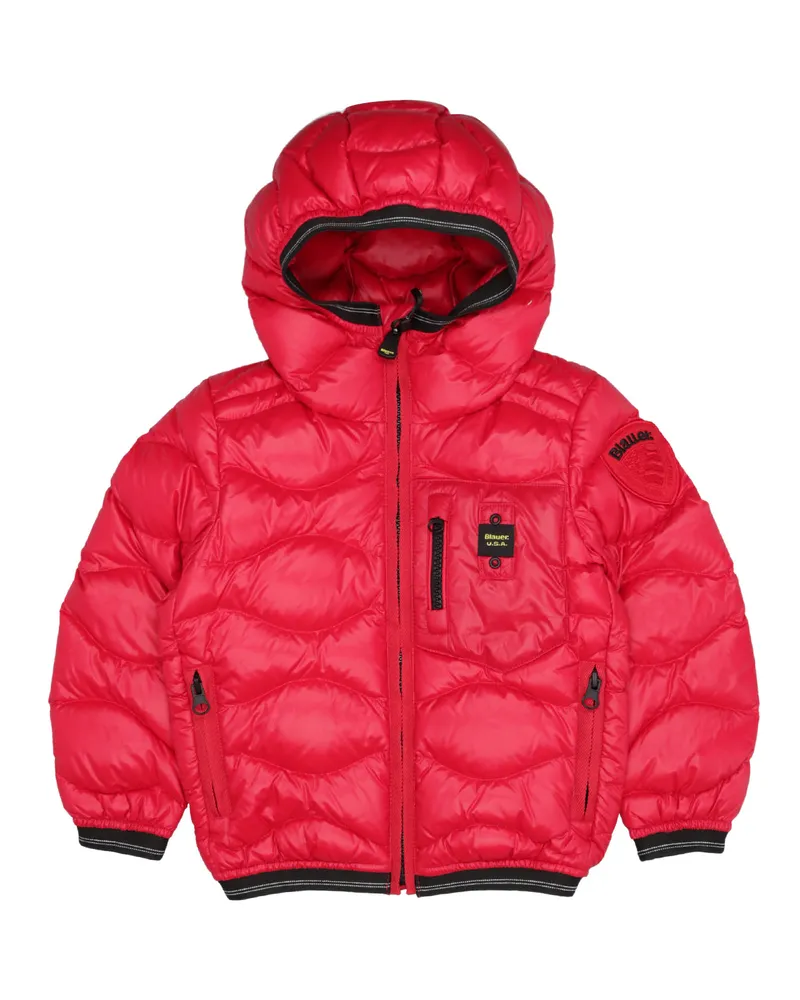 Blauer Mäntel rot Red
