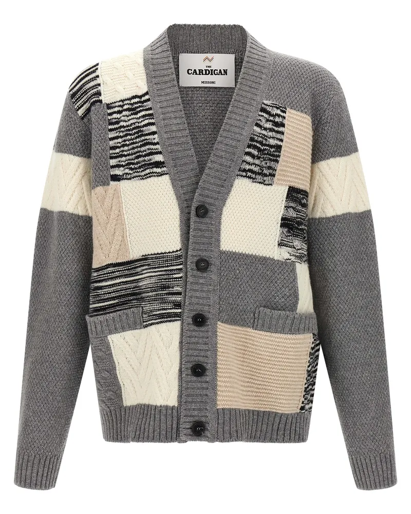 Missoni Patchwork Cardigan Beige