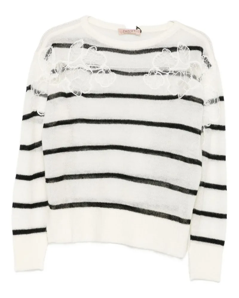 Twin-Set Twin -Set -Pullover weiß White
