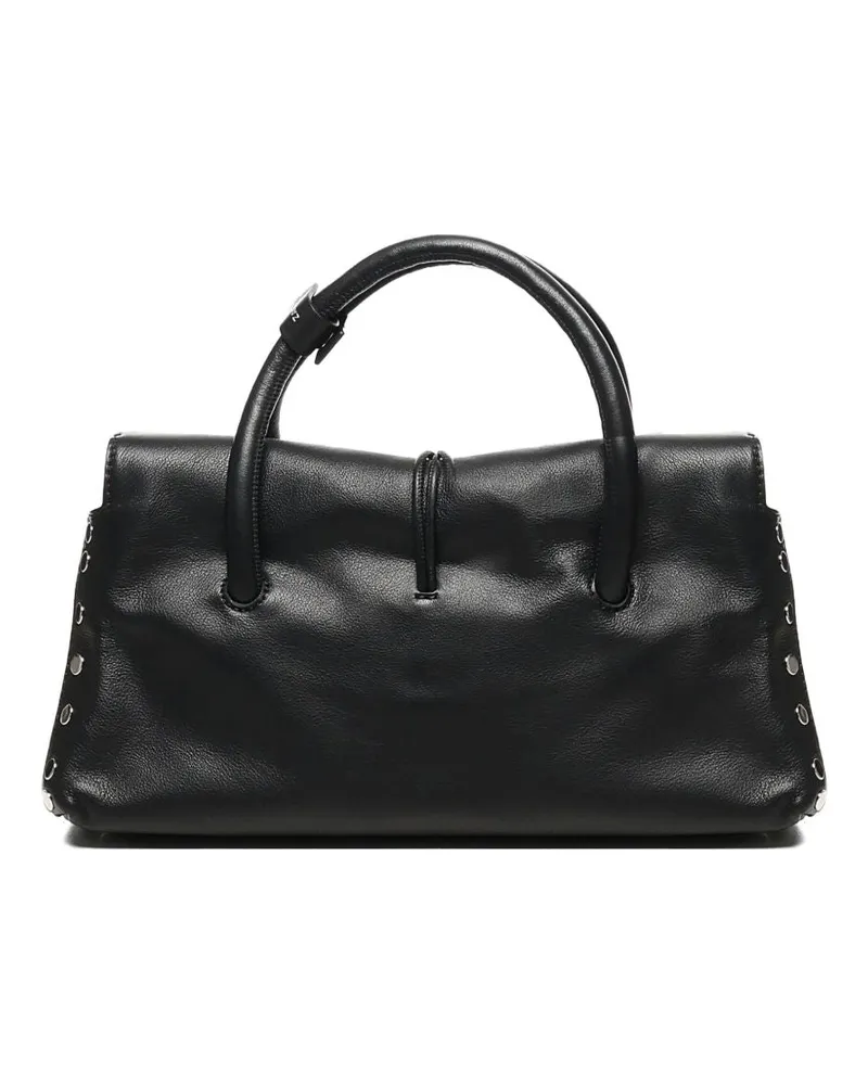 Zanellato Dotta Saeta Kleine Lederhandtasche Black