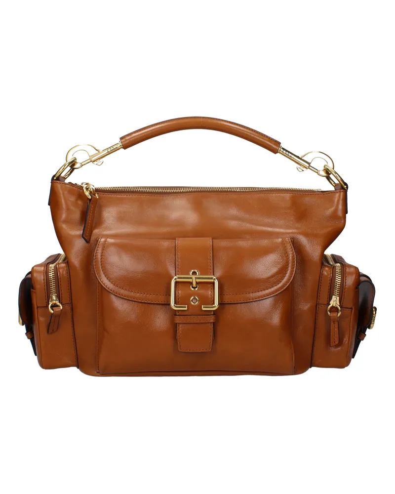 Chloé Damens Handtaschen Kameratasche Braun/Lehmleder -