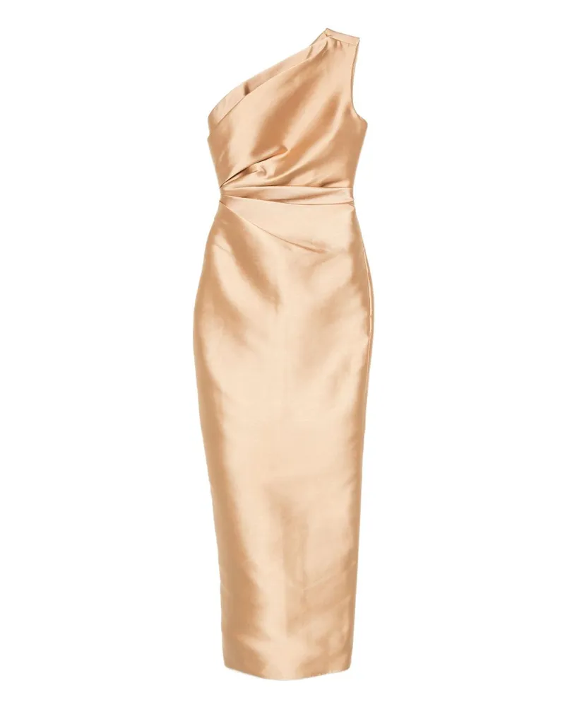 Solace London Trost London Kira Midi Kleid Golden