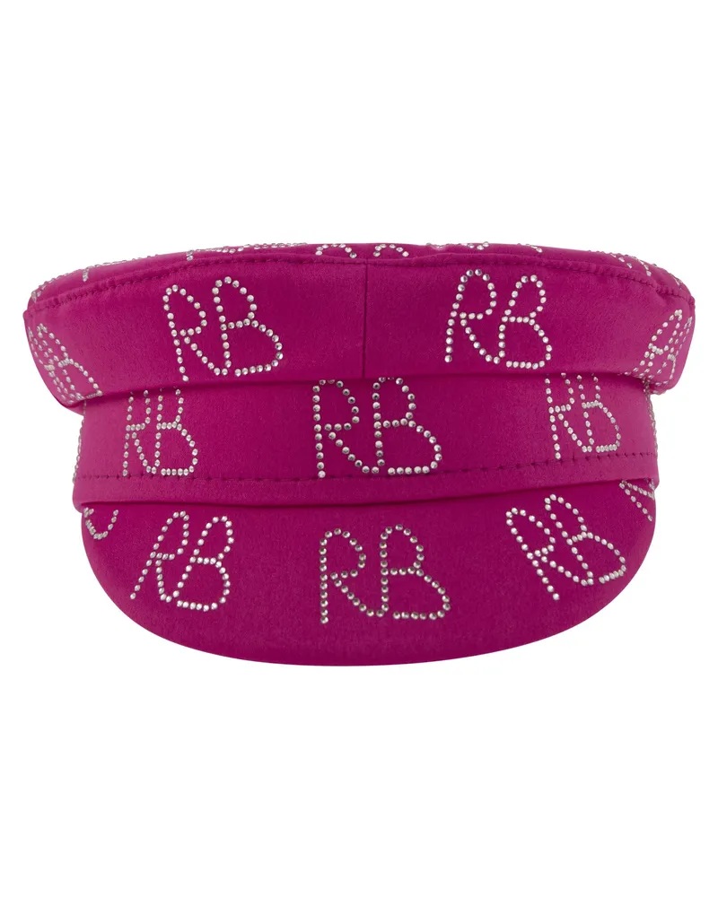 RUSLAN BAGINSKIY Baker -Logo -Hut mit Kristallen verschönert Fuchsie