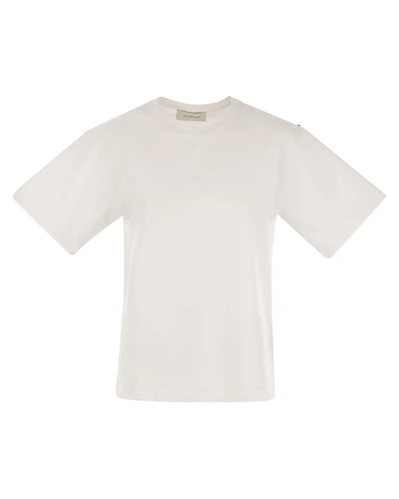 SPORTMAX Kabul T -Shirt Boxy in Cotone White