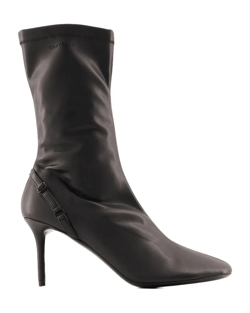 Courrèges Knöchelstiefel Courreves PVC Schwarz Black