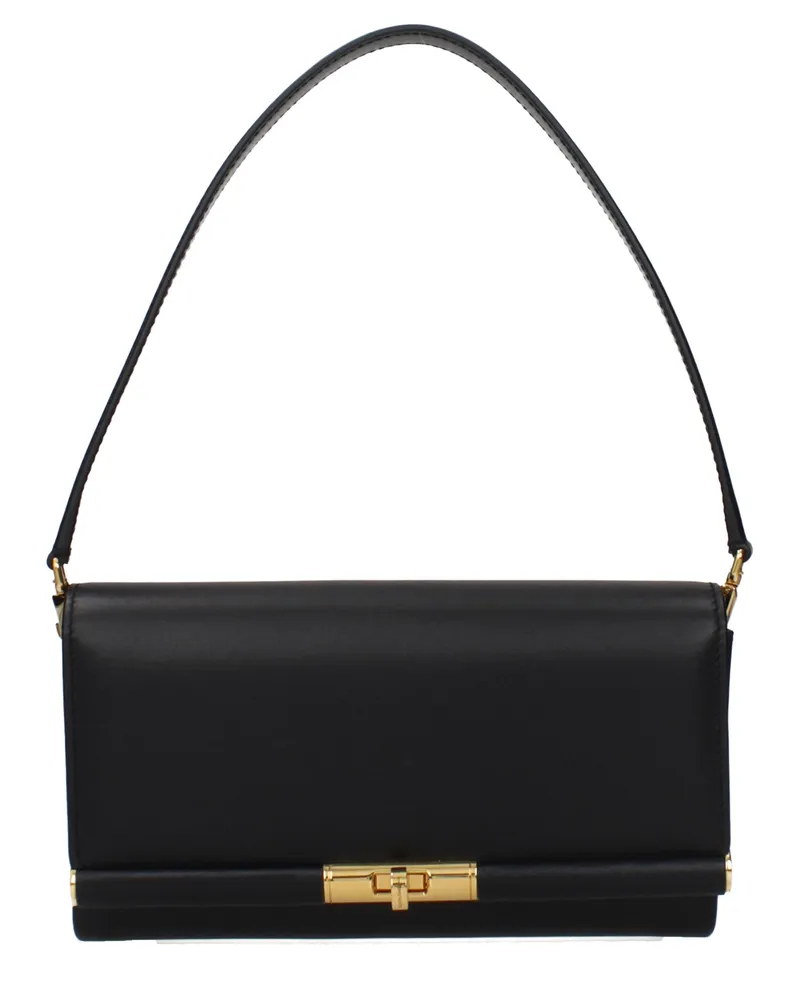 Dolce & Gabbana Dolce&Gabbana Damens Marlene Handtasche aus schwarzem Leder -