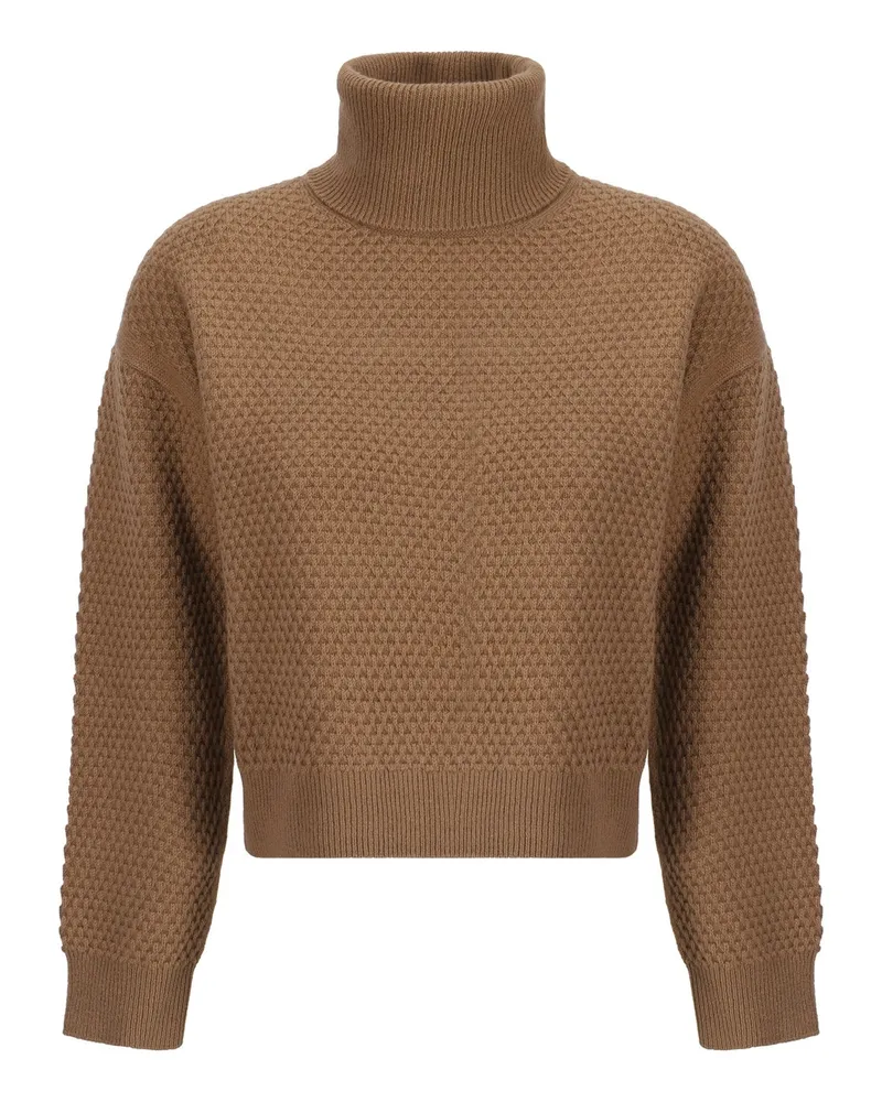Max Mara Studio C nur Pullover Brown