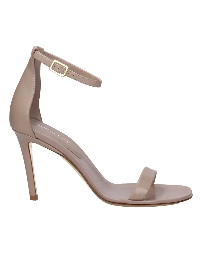 Burberry Damens Ledersandalen Beige/Mandel -