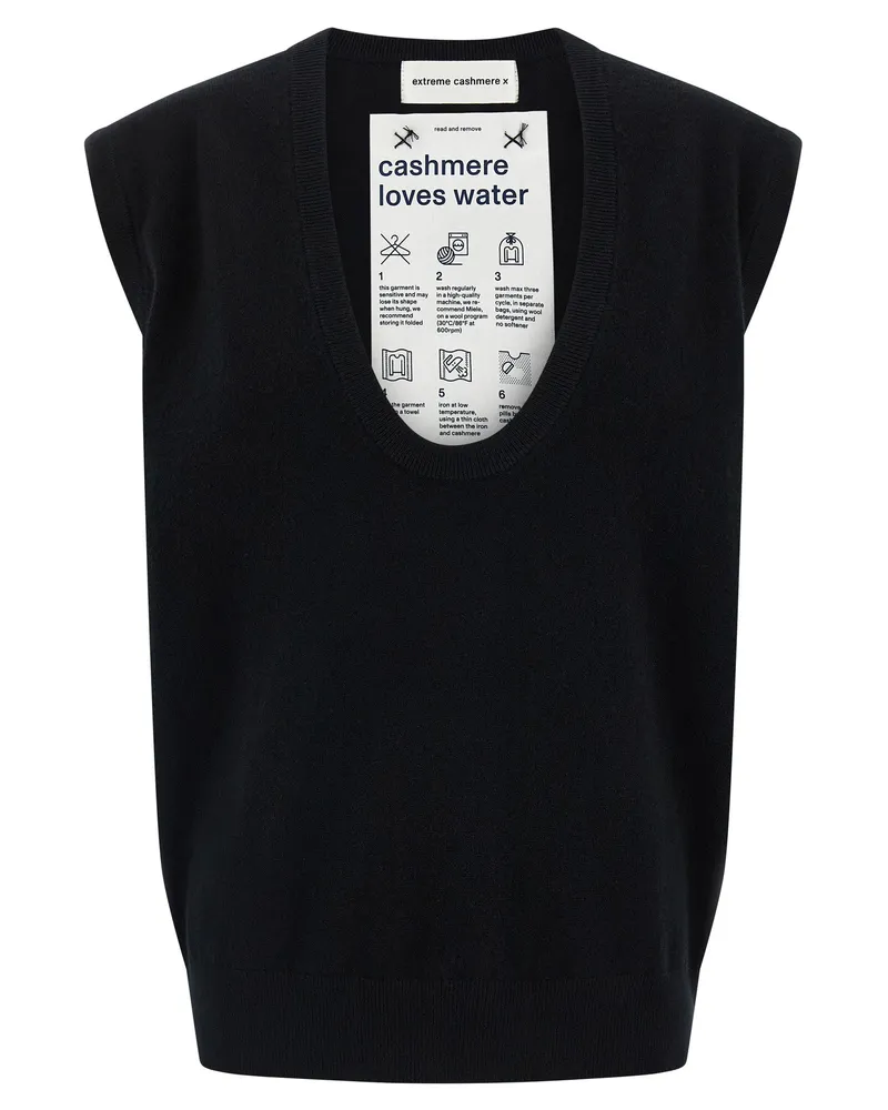 extreme cashmere Extremer Kaschmir 'N.423 Lord' Top Black