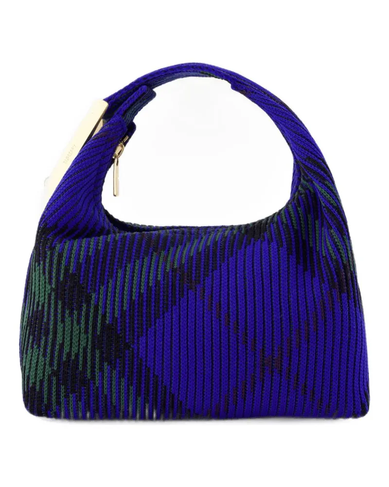 Burberry Peg -Geldbörse  Lederblau Blau