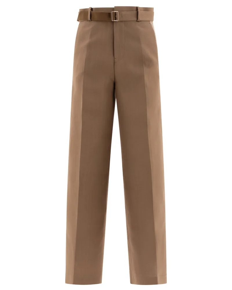 Sacai Maßgeschneiderte Hose mit Gürtel von Beige