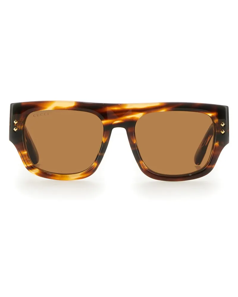 Gucci Square Sonnenbrille Brown