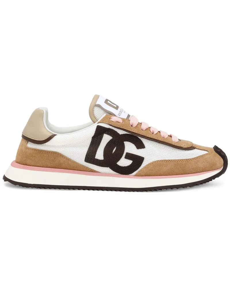 Dolce & Gabbana DG Kissen Sneakers Beige