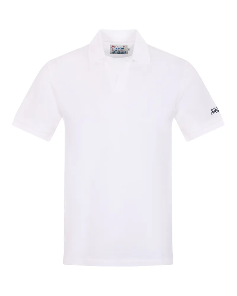 MC2 Saint Barth Cotton Pique Polo White