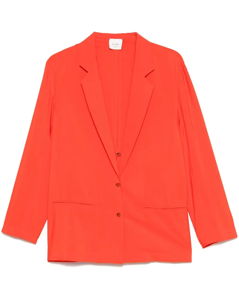 ALYSI Seidenmischung Single Breasted Blazerjacke Orange