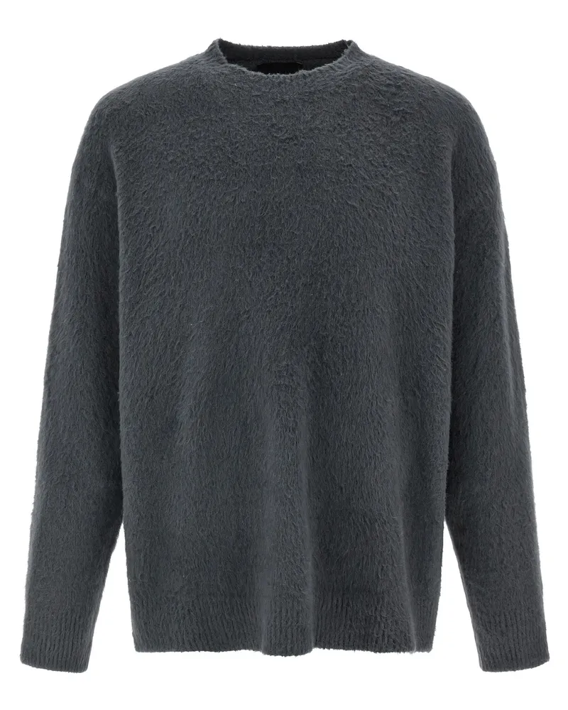 Roberto Collina Shearling -Baumwollpullover Gray