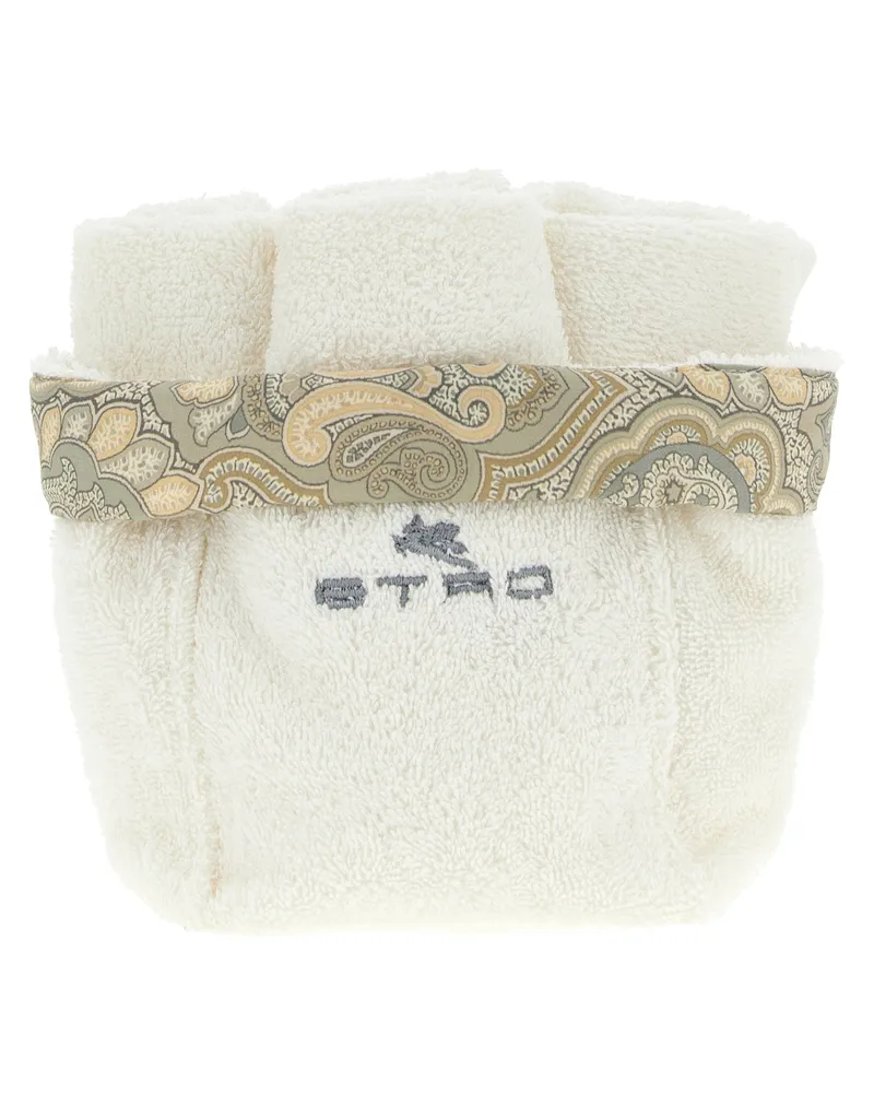 Etro Set mit 4 Waschbecken + Korb „7 Plies Beige