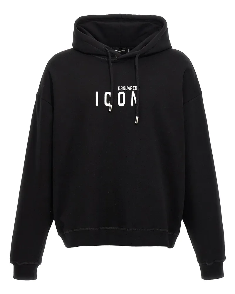Dsquared2 Logo Print Hoodie Black