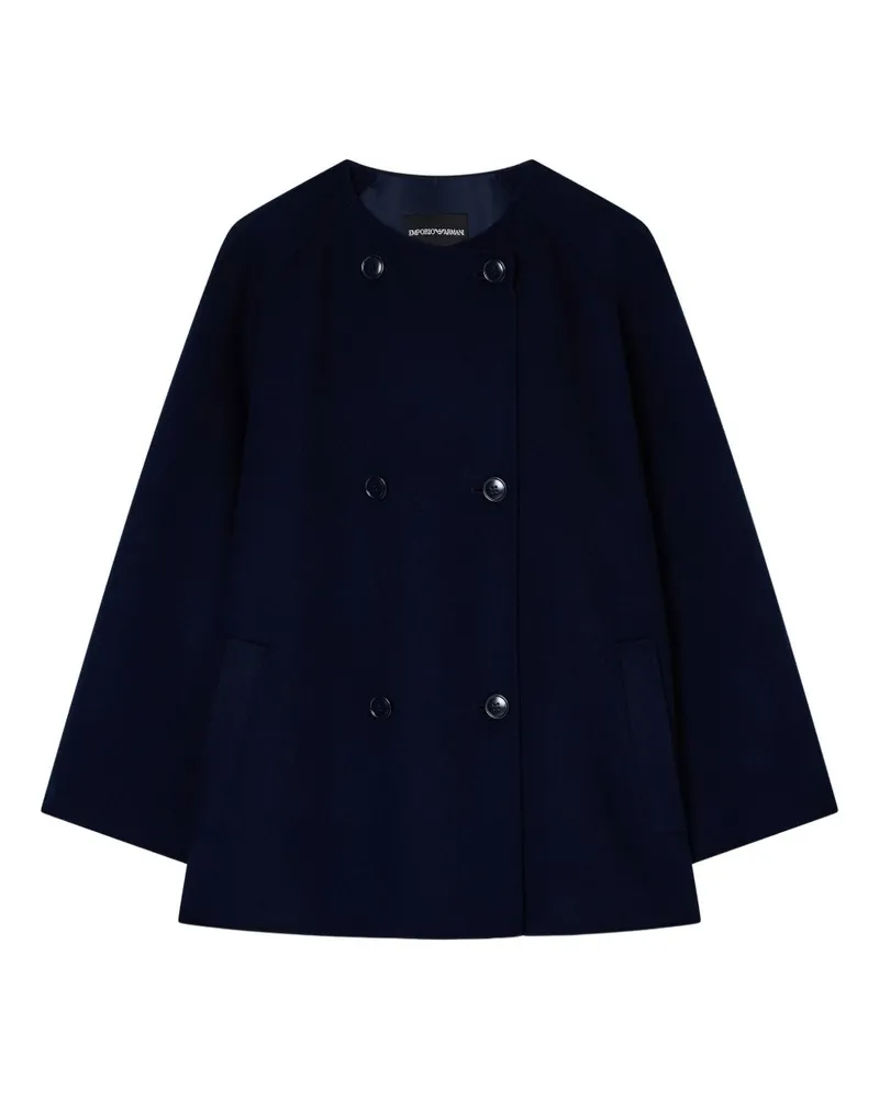 Emporio Armani Wollmantel Blue