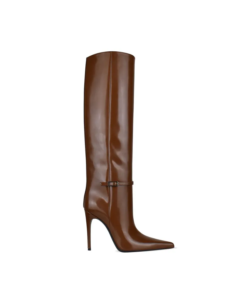 Saint Laurent Vendome Stiefel Camel