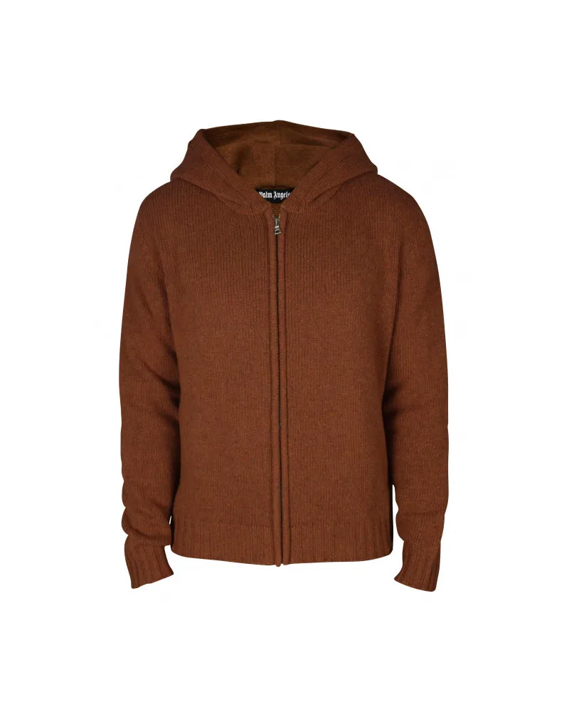 Palm Angels Kapuzenweste Brown
