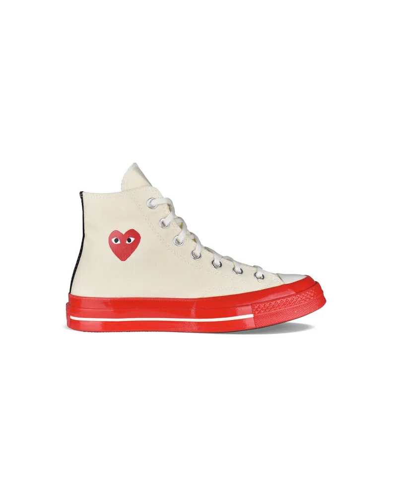 Comme des Garçons Chuck Taylor High Top Sneakers Nude
