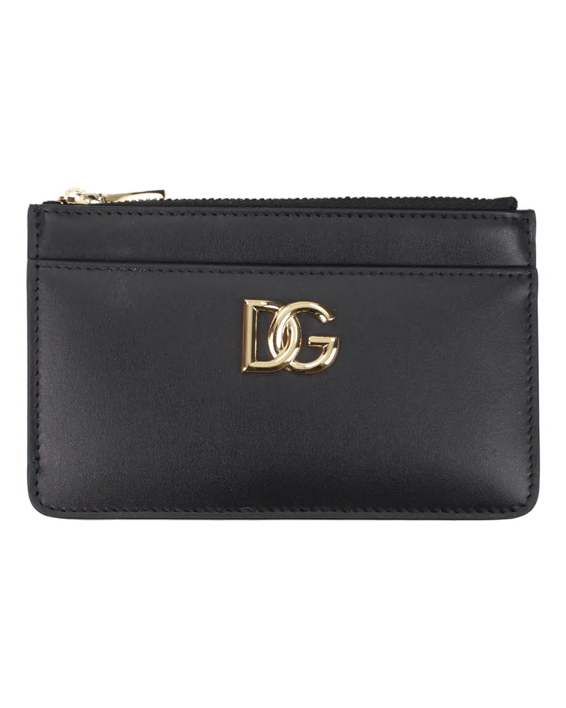 Dolce & Gabbana Dolce&Gabbana Damens Ledergeldbörse Schwarz -