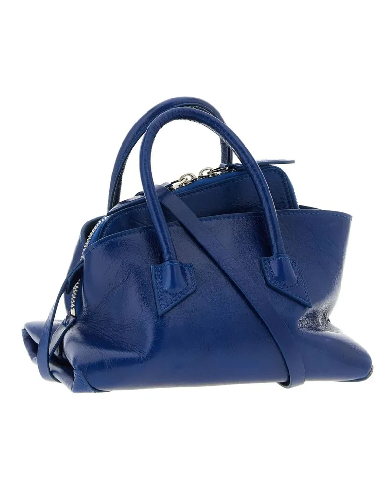 ATTICO Die Attico La Passeggiata Mini-Ledertasche Blue