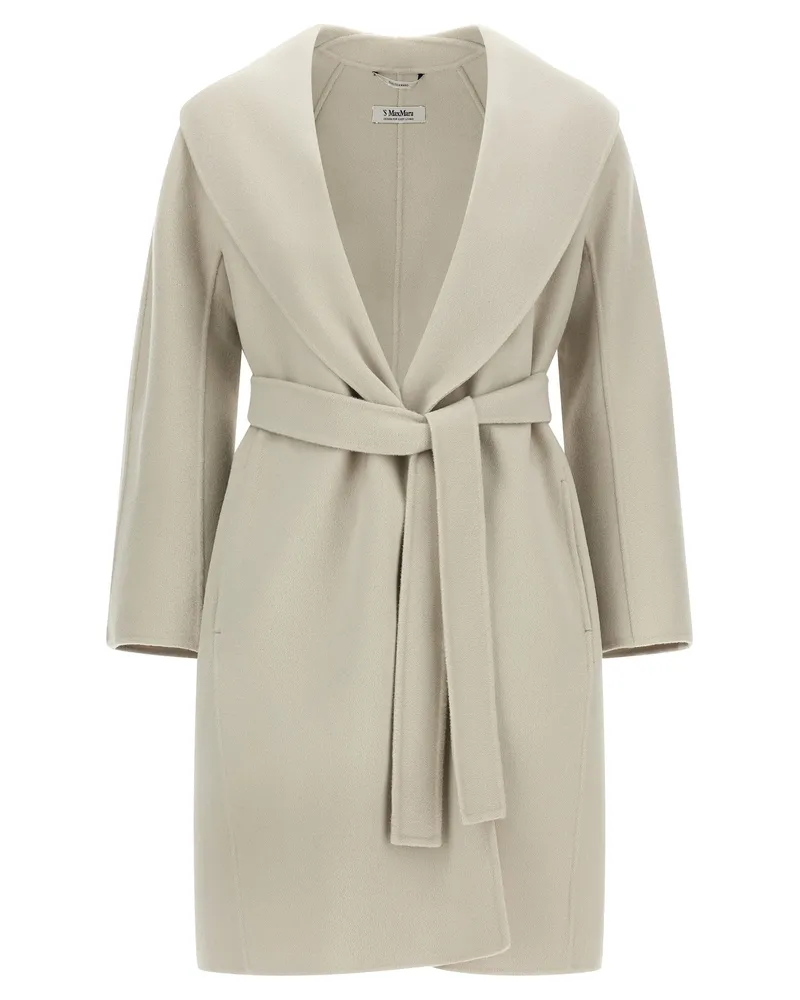 Max Mara Messi' Mantel White