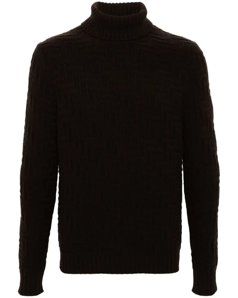 Prada Cashmere Turtle Neck -Pullover Brown