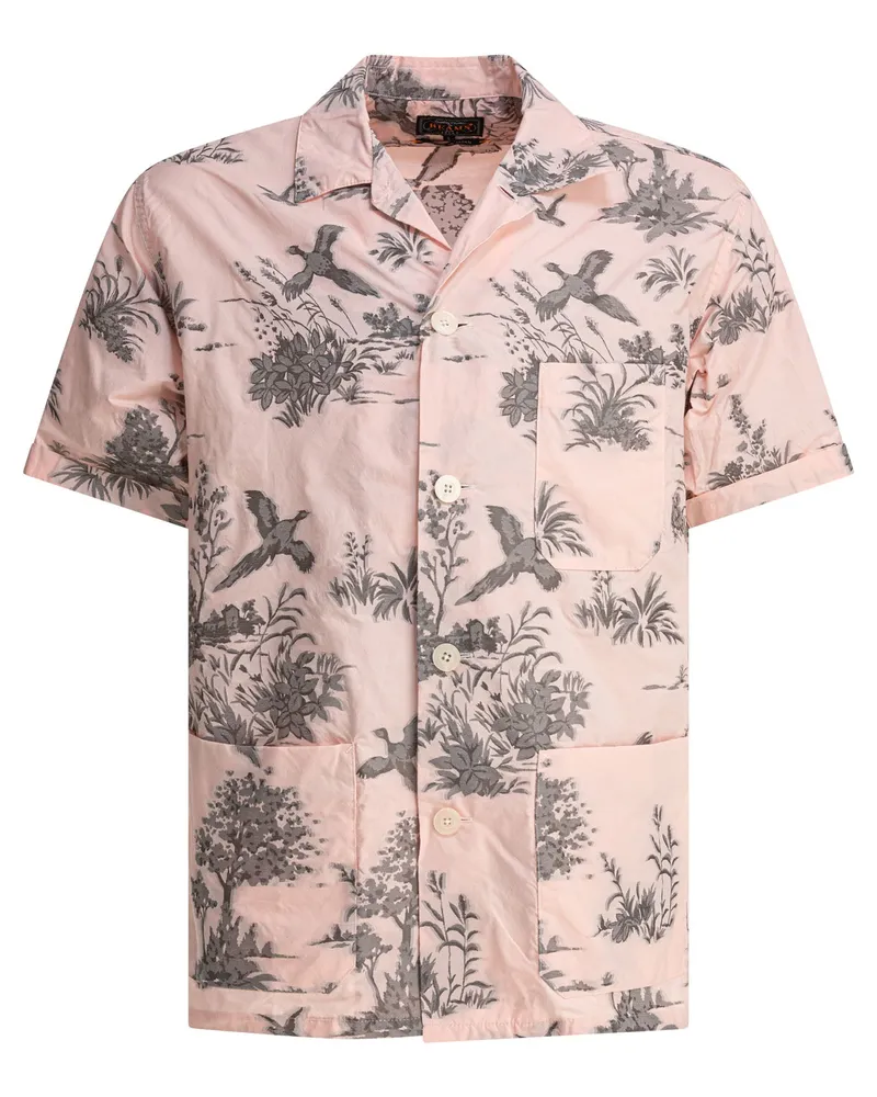 Beams Plus Beach“-Shirt Pink
