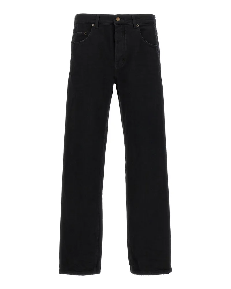 Saint Laurent Long Baggy Jeans Jeans Schwarz
