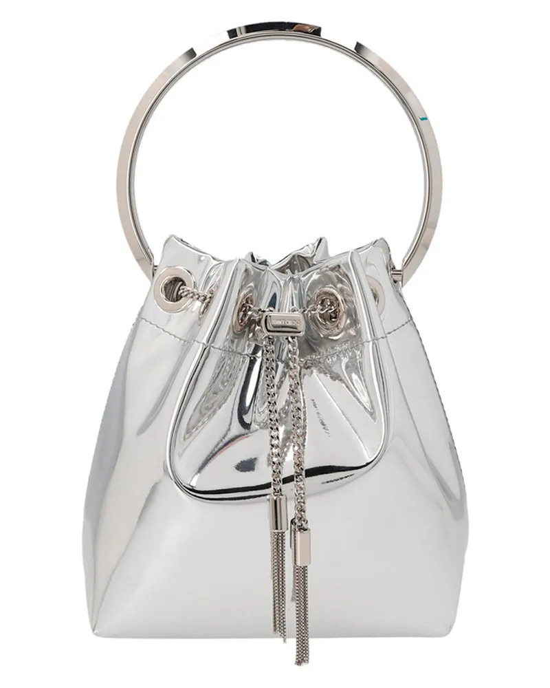 Jimmy Choo Bon Bon' Eimer -Tasche Silber