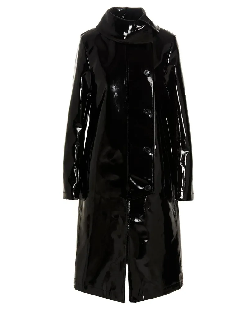 Raf Simons Vinyl -Trenchcoat Black