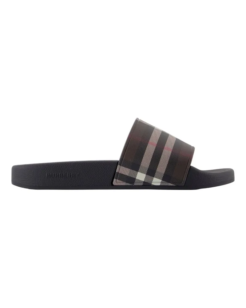 Burberry Furley Große Schecks Sandalen  Synthetic Braun Brown