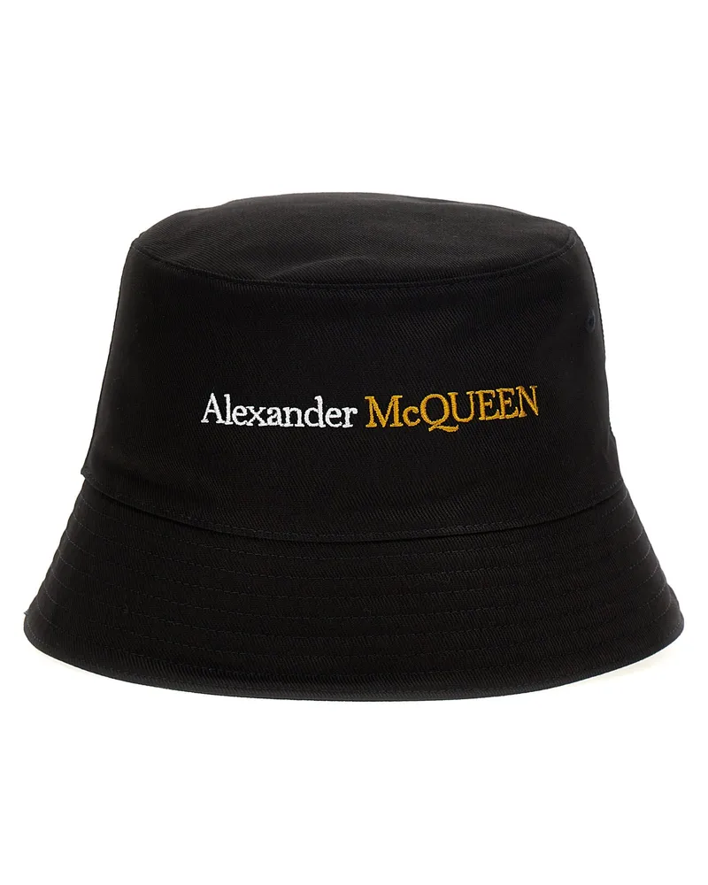 Alexander McQueen Logo Eimer Hut Black