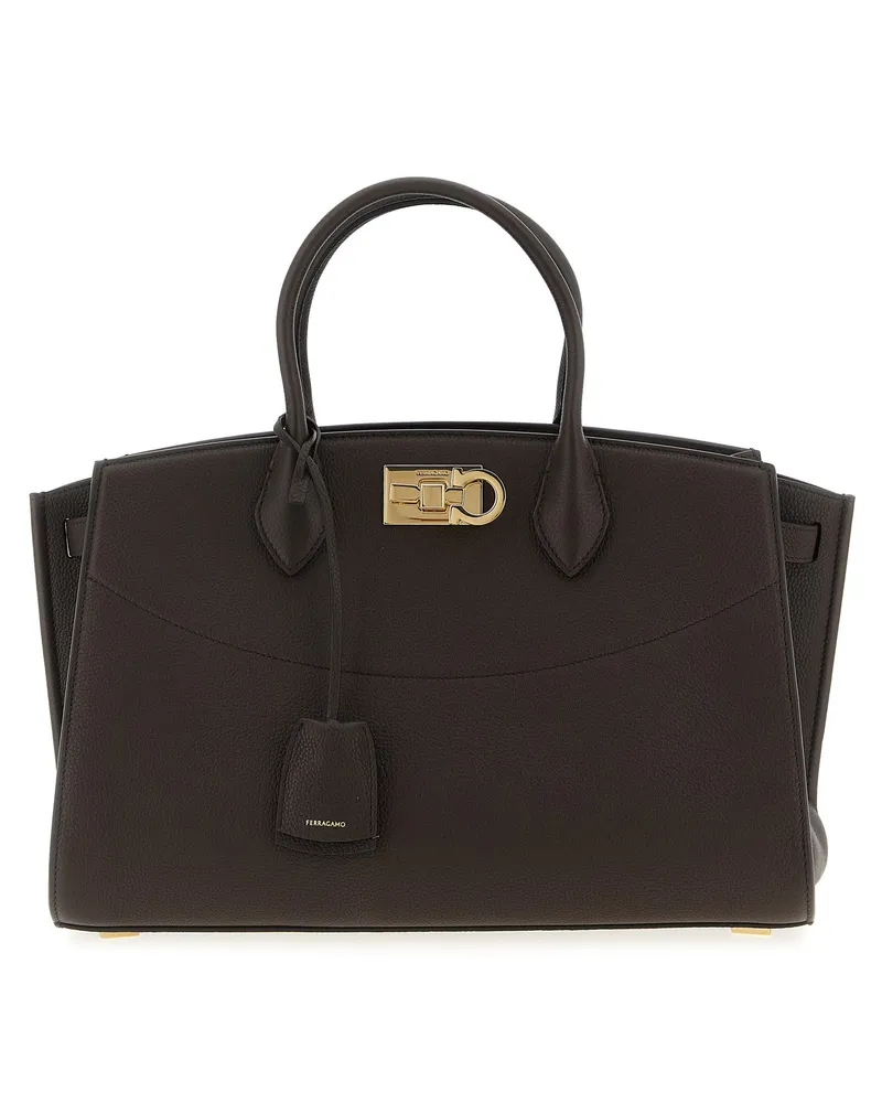 Ferragamo neuer Ferragamo Studio Soft (L) 'Handtasche Brown